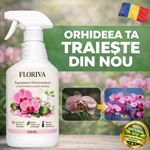 Îngrășământ lichid pentru Orhidee cu Pulverizare, 500 ml