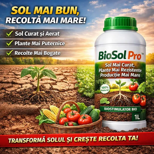 BioSol Pro™ – Biostimulator BIO pentru Sol Curat și Echilibrat – 1L